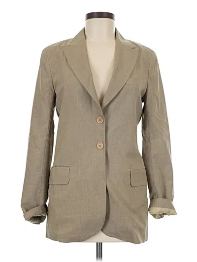 Pre-owned Theory Blazer Jacket In Brown