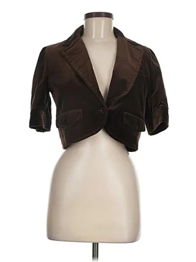Pre-owned Theory Blazer Jacket In Brown