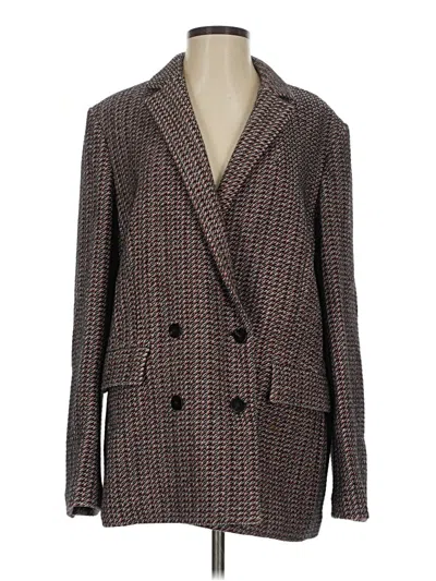 Pre-owned Theory Blazer Jacket In Brown