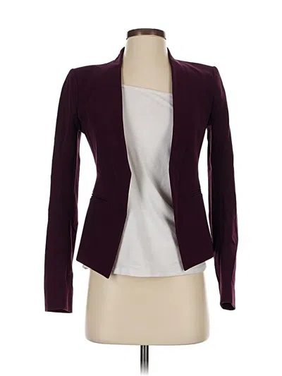 Pre-owned Theory Blazer Jacket In Burgundy