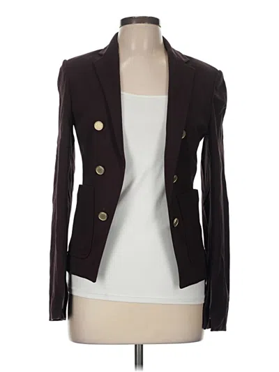 Pre-owned Theory Blazer Jacket In Burgundy