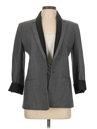 Pre-owned Theory Blazer Jacket In Gray