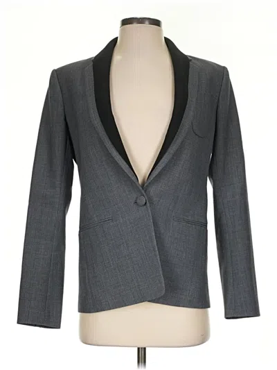 Pre-owned Theory Blazer Jacket In Gray