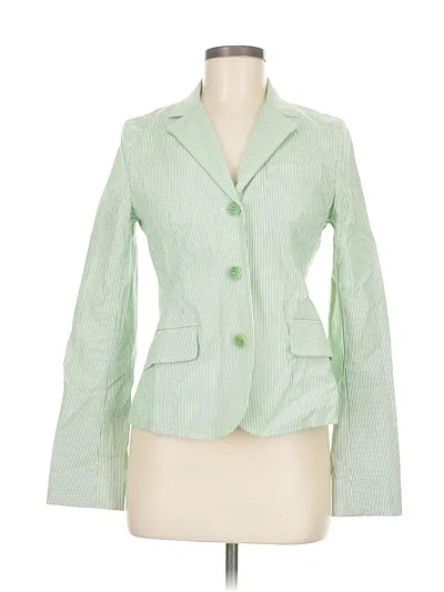 Pre-owned Theory Blazer Jacket In Green