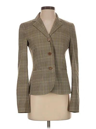 Pre-owned Theory Blazer Jacket In Green