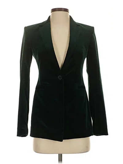 Pre-owned Theory Blazer Jacket In Green