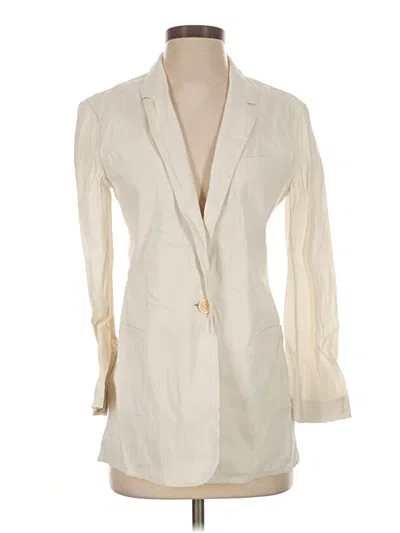 Pre-owned Theory Blazer Jacket In Ivory