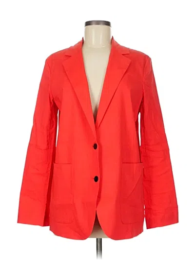 Pre-owned Theory Blazer Jacket In Red