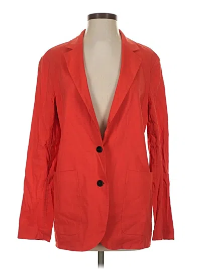 Pre-owned Theory Blazer Jacket In Red