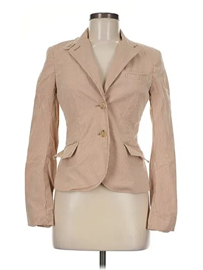 Pre-owned Theory Blazer Jacket In Tan