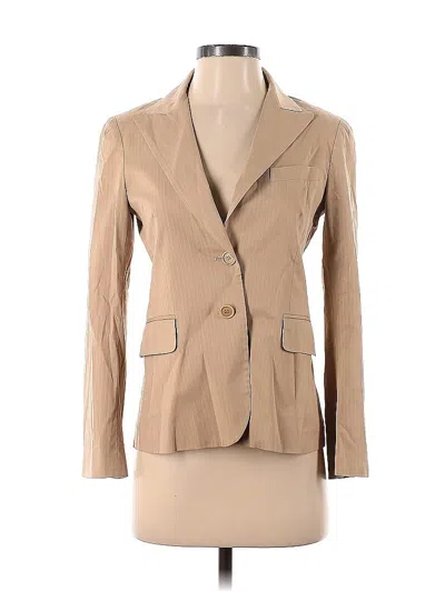 Pre-owned Theory Blazer Jacket In Tan