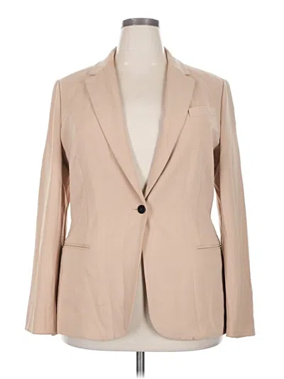 Pre-owned Theory Blazer Jacket In Tan