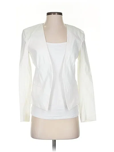 Pre-owned Theory Blazer Jacket In White