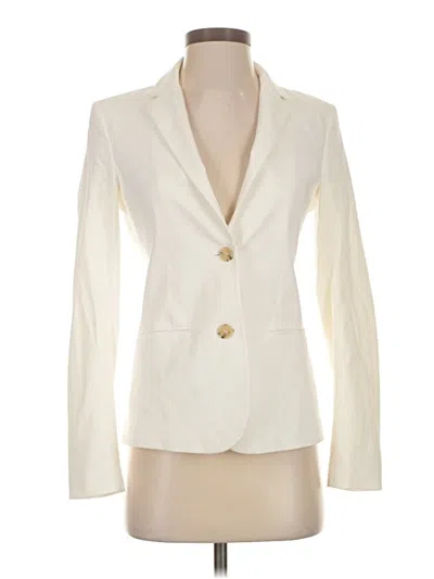 Pre-owned Theory Blazer Jacket In White