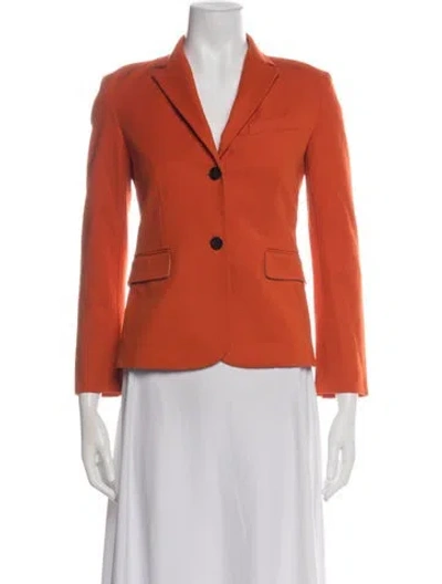 Pre-owned Theory Blazer In Orange
