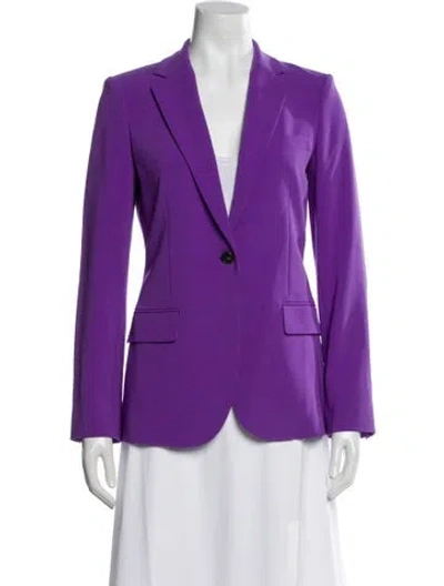 Pre-owned Theory Blazer In Purple
