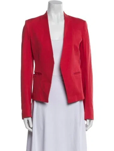 Pre-owned Theory Blazer In Red
