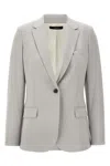 Theory Structured Blazer With Notched Lapels And Back Vent