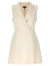 Theory Women's Crepe Mini Dress In White