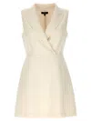 Theory Women's Crepe Mini Dress In White