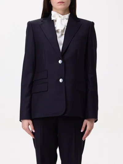 Theory Blazer  Woman Color Blue In Black