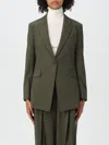 Theory Blazer  Woman Color Green In Green