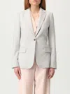Theory Staple Blazer In Admiral Crepe In White