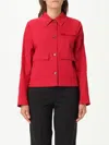 Theory Button-fastening Flap-pocket Jacket In Red