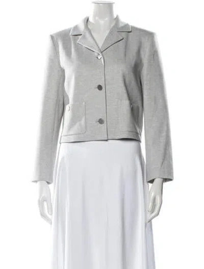 Pre-owned Theory Blazer W/ Tags In Grey/silver