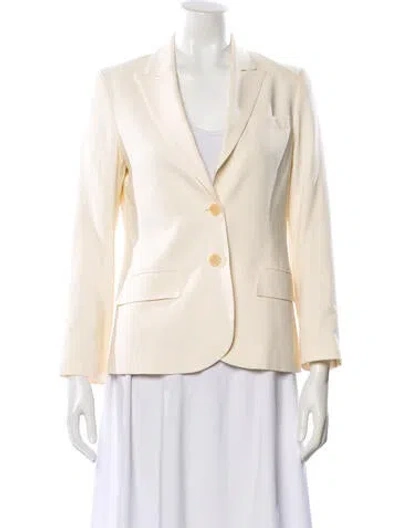 Pre-owned Theory Blazer In Yellow