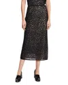 Theory Lace Midi Skirt In Black