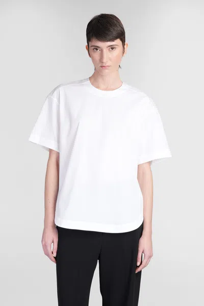 THEORY BLOUSE IN WHITE COTTON