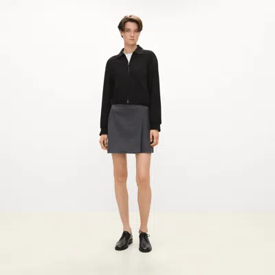Theory Blouson Jacket In Double-knit Jersey In Black