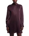 Theory Blouson Sleeve Dress In Purple