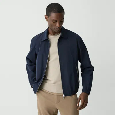 Theory Blouson Zip Jacket In Foundation Twill In Baltic