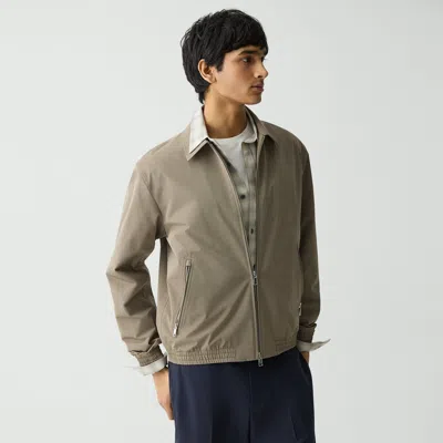 Theory Blouson Zip Jacket In Foundation Twill In Walnut
