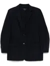 Theory Navy Blue Wool Cashmere Blazer In Blue