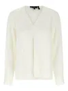 Theory Silk Blouse Shirt And Blouse White