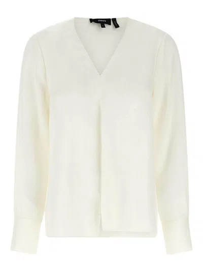 THEORY SILK BLOUSE