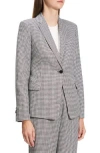 Theory B.mel Houndstooth Check Slim Fit Linen Blend Blazer