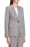 Theory B.mel Houndstooth Check Slim Fit Linen Blend Blazer In Pattern