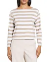Theory Boat Neck T-shirt In Neutral