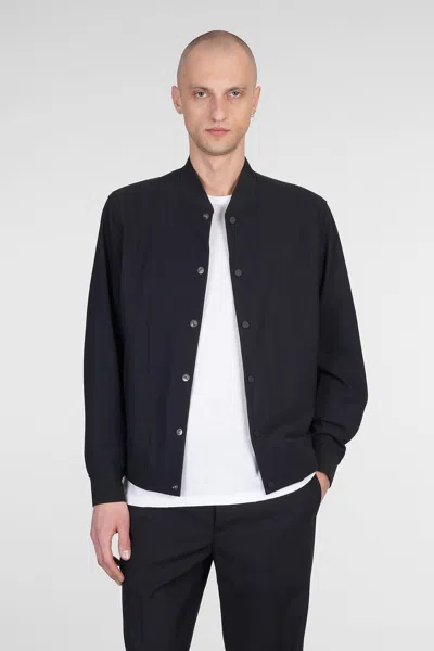 Theory Bomber In Black Polyamide