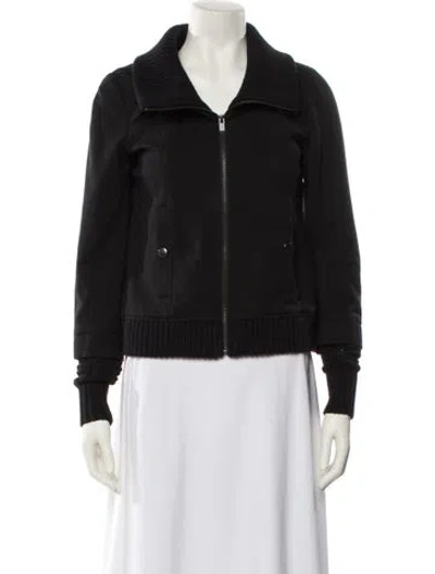 Pre-owned Theory Bomber Jacket In Black