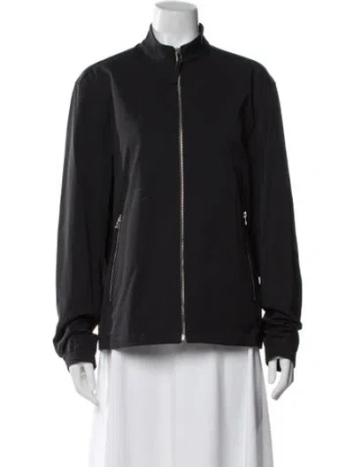 Pre-owned Theory Bomber Jacket In Black