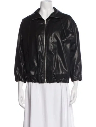 Pre-owned Theory Bomber Jacket In Black