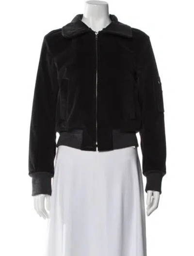 Pre-owned Theory Bomber Jacket In Black
