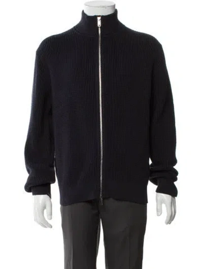 Pre-owned Theory Bomber Jacket In Blue