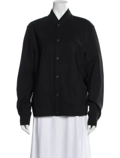 Pre-owned Theory Bomber Jacket In Blue