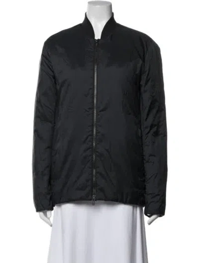 Pre-owned Theory Bomber Jacket In Blue